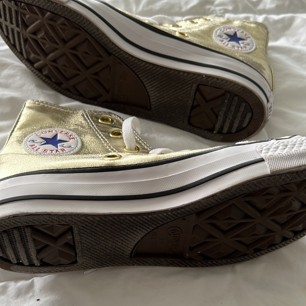 Custom Gold Converse - Picture 4 of 4